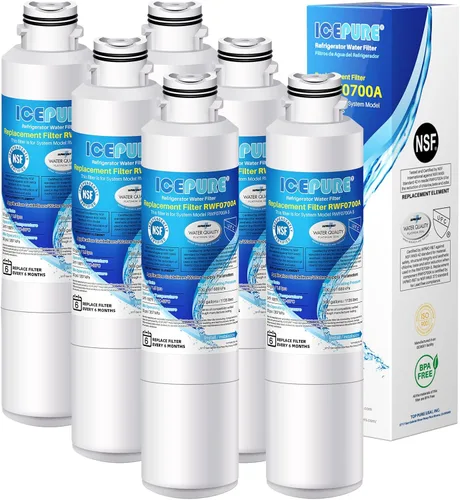 Vista 10 de ICEPURE PRO DA29-00020B NSF401&473&53 Samsung Filtro de agua para refrigerador, repuesto para DA29-00020B-1, DA29-00020A/B, HAF-CIN/EXP