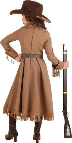 Vista 4 de Disfraz de vaquera Annie Oakley para niñas