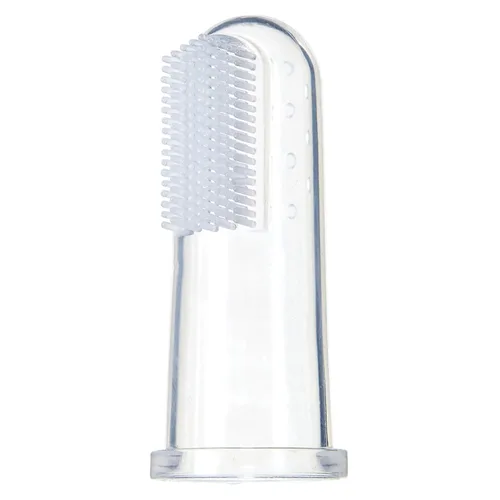 Vista 3 de Baby Buddy cepillo de dientes dedo de silicona, Total 1, Transparente