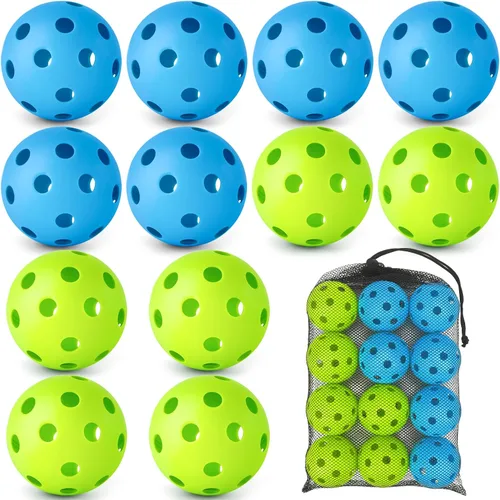 Vista 17 de Mototo 12/30/60 Pelotas de béisbol de práctica para golpear, pelotas de béisbol suaves de plástico de 2.8 pulgadas para práctica, pelota suave