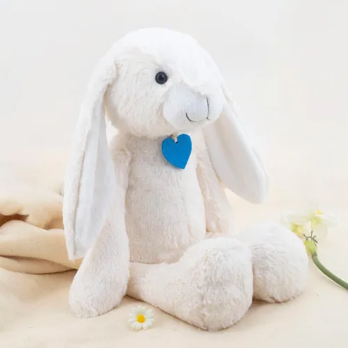 Vista 5 de Animales de peluche de conejo, rellenos de cesta de Pascua, bonito conejo para dormir, regalos abrazables para niños, 18.5 pulgadas