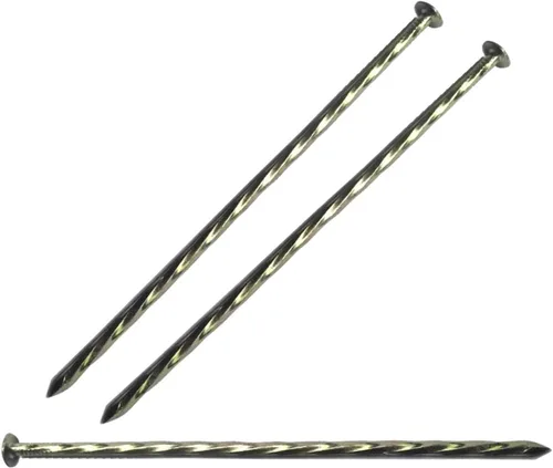 Vista 11 de Estacas de camping para tienda, paquete de 9 estacas de 8 pulgadas galvanizado de metal antioxidante, apiles/anclajes de paisaje en espiral