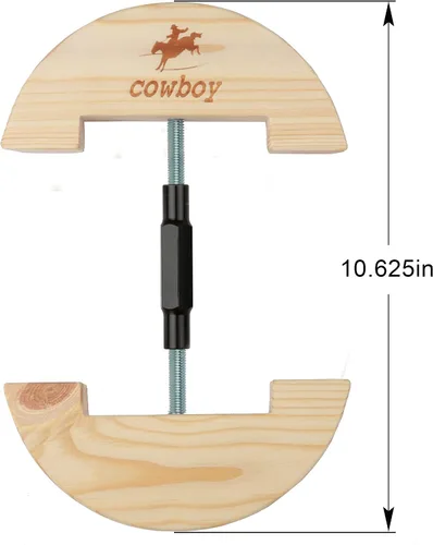 Vista 3 de Cowboy Camilla de sombrero, tamaño grande de 7 1/2 a 10 5/8, hebilla ajustable colorida resistente (grande, negro)