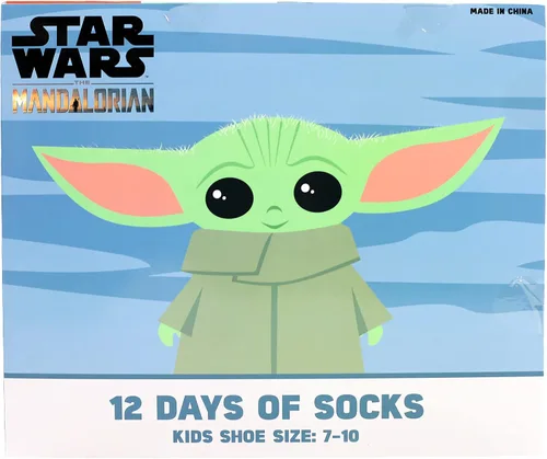 Vista 2 de Star Wars Caja de Adviento The Mandalorian de 12 días de calcetines para niño, Multi colorido