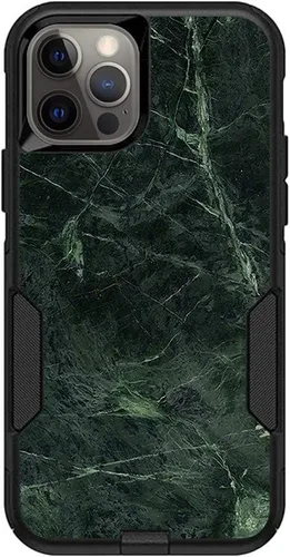 Vista 14 de MightySkins Skin compatible con OtterBox Commuter iPhone 12 y 12 Pro - Mármol ámbar Funda protectora de vinilo duradera y única Fácil de aplicar