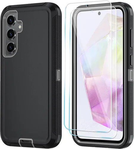 Vista 32 de ONOLA Funda compatible con Samsung Galaxy S24 Ultra con protector de pantalla HD, resistente a los golpes y a las caídas, funda de 3 capas