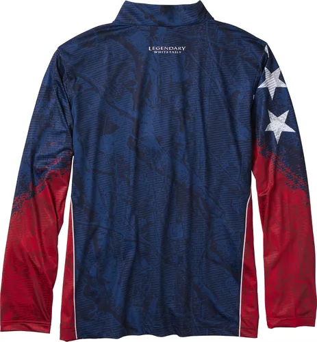 Vista 2 de Legendary Whitetails Camisa Shoal Performance con cremallera de 1/4 para hombre Americana Gran Juego