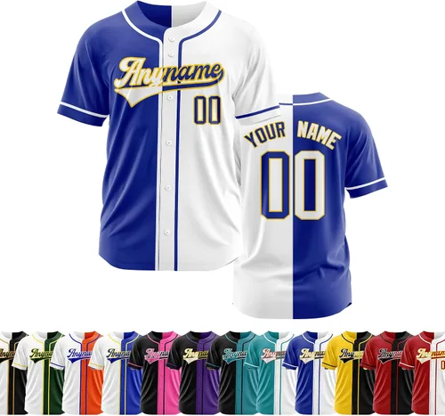 Vista 32 de Camiseta de béisbol personalizada con número de nombre cosido o impreso, camiseta de béisbol para hombres, mujeres, jóvenes, camiseta de béisbol
