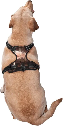 Vista 3 de Ray tracing Reflection Dog Harness – No Pull Pet Vest with Reflective Straps and Quick Release Buckles – Breathable Oxford Fabric, Adjustable