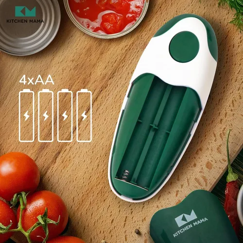 Vista 7 de Kitchen Mama Auto 2.0 Abridor de latas eléctrico: la cuchilla abre casi cualquier lata de pop o refresco - Automático, manos libres, seguro, borde