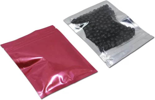 Vista 29 de PABCK: Paquete de 100 bolsas transparentes reutilizables con cierre hermético para almacenar alimentos, Negro