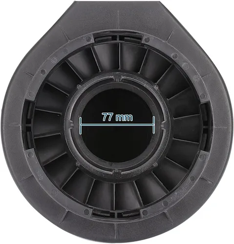 Vista 3 de Blueshyhall Cabeza de hongo para esnórquel para automóvil, ajuste universal, cabeza de aire Ram de repuesto para todo terreno, con entrada de 3