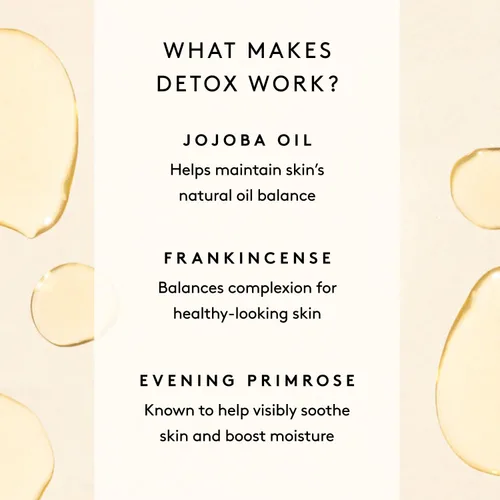 Vista 5 de Naked & Thriving Aceite facial Detox Balancing Cuidado de la piel orgánico, vegano y derivado de origen natural Para pieles grasas y propensas a