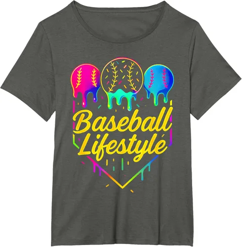 Vista 64 de Baseball Life Style 101 - Camiseta de béisbol para jóvenes