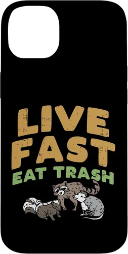 Vista 15 de iPhone 16 Fast Live Eat Trash Raccoon Opossum Skunk Street Cats Gift Case