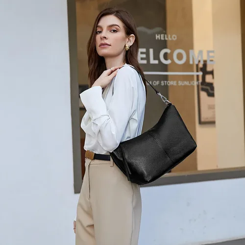 Vista 2 de Iswee Bolsos de cuero para mujer, bolso cruzado de diseñador para todos los días, bolso de hombro pequeño