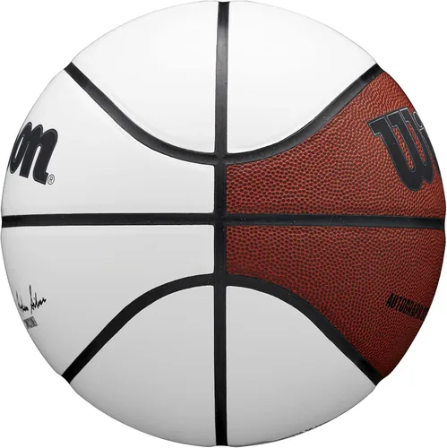 Vista 4 de WILSON NBA Autograph Baloncesto - Blanco/Marrón, Tamaño 7-29.5