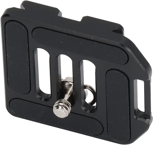 Vista 6 de Placa de liberación rápida para cámara con rosca de tornillo de 1/4 pulgadas, adaptador de montaje de placa de liberación rápida para cabezal