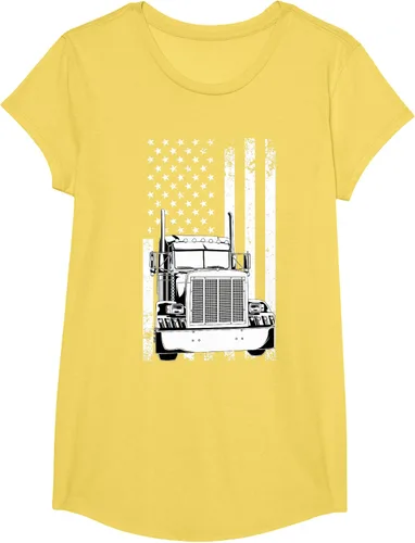 Vista 33 de Camión conductor bandera americana camionero vintage hombres mujeres regalo camiseta