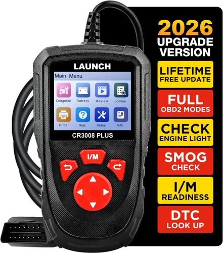 Vista 10 de LAUNCH Creader 3001 OBD2 escáner - Actualización 2025 Ver. lector de código de falla del motor, compatible con sensor O2, actualización gratuita