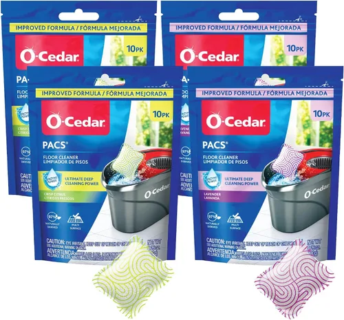 Vista 10 de O-Cedar Paquetes de limpieza de piso 20 unidades con aroma cítrico 10 unidades (2 paquetes)