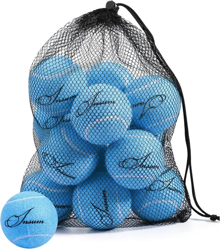 Vista 11 de INSUM Bulk Tennis Balls, Extra Duty Practice Balls with Mesh Bag