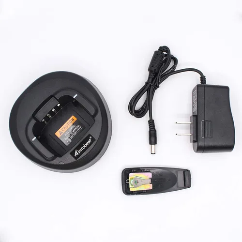 Vista 7 de Cargador rápido compatible con Motorola CP185 CP100D CP476 CP477 CP1300 CP1600 CP1660 EP350 P140 P145 P160 Radio PMNN4476A PMNN4081AR PMNN4080