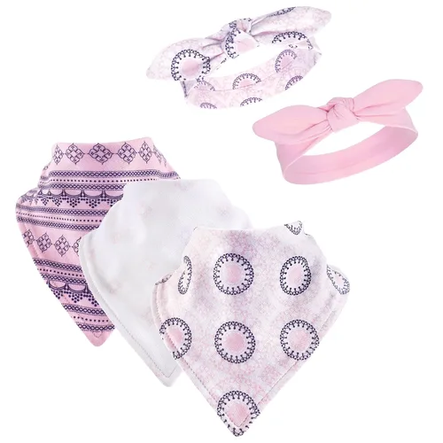 Vista 8 de Yoga Sprout Juego de babero y accesorios de bandana, 5 piezas, flechas