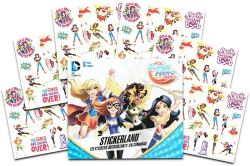 Vista 2 de Wonder Woman - Juego de mochila infantil para niños en edad preescolar incluye mini mochila y pegatinas de lujo de 110 in para mujer maravilla