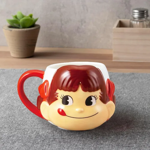 Vista 4 de Fujiya SAN3548 Peko-chan - Taza facial, 11.8 fl oz (11.8 fl oz)