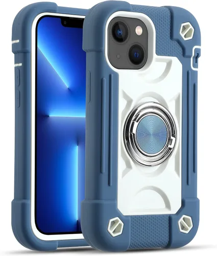 Vista 24 de MARKILL Funda compatible con iPhone Air de 6.5 pulgadas 2025 con soporte de anillo giratorio de 360 grados, protección contra caídas de grado
