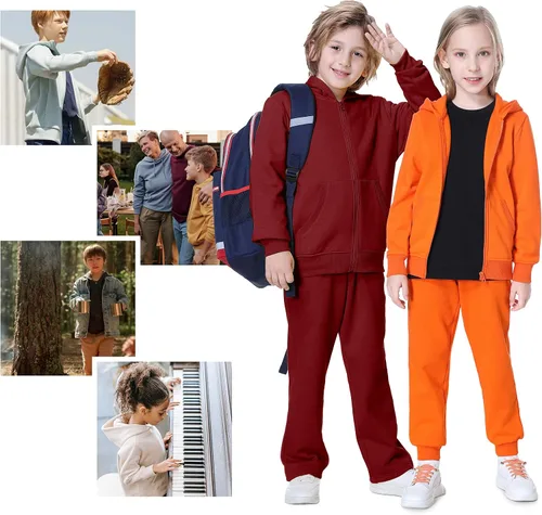Vista 5 de Kid Nation Sudadera con capucha para niños o niñas de 4 a 12 años