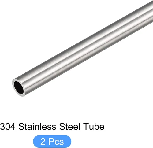 Vista 5 de METALLIXITY Tubo de acero inoxidable 304 (0.157 in de diámetro x 0.024 in de pared T x 9.843 in de largo), 2 piezas, tubo recto, para muebles