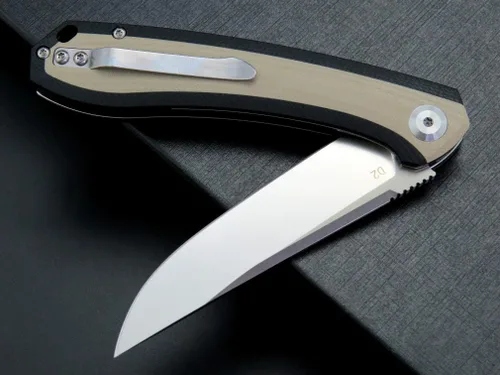 Vista 8 de Eafengrow EF947 EDC D2 Cuchillo plegable, carpeta de rodamiento de bolas con asa G10 con forro de bloqueo, cuchillo aleta EDC con bolsillo, camping