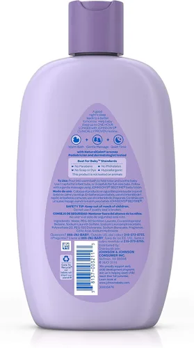 Vista 2 de Baño Johnson BedTime que ayuda a los bebés a dormir, 15 fl. Oz.