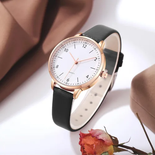 Vista 4 de IBSO Women Watches Leather Mesh Strap Round Case Analog Fashion Ladies Wrist Watches