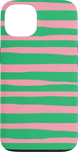 Vista 7 de Pink and Green Stripes aka Streaks Case for iPhone 16