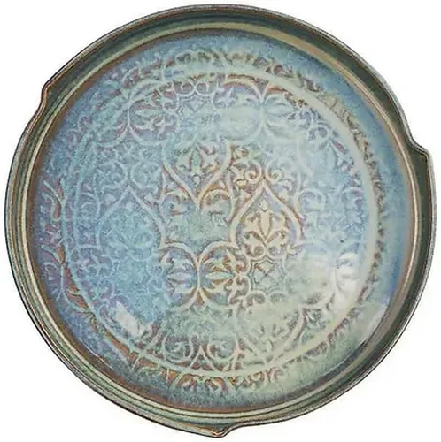 Vista 5 de Castle Arch Pottery Plato de cerámica azul para servir hecho a mano cerámica hecha a mano regalo de cocina regalo de inauguración de la casa regalo