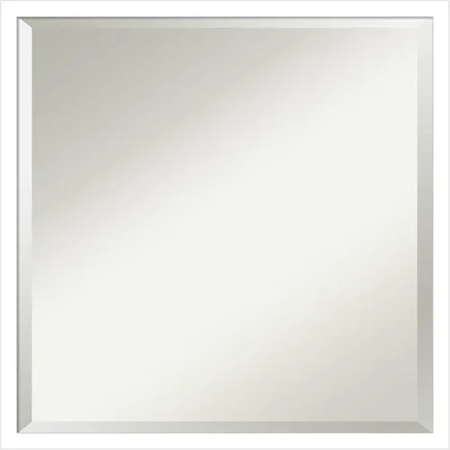 Vista 21 de Amanti Art Espejo de baño gris para sobre el fregadero, espejo rectangular gris arcilla esbelta de 24 x 30 pulgadas, marco de madera contemporánea
