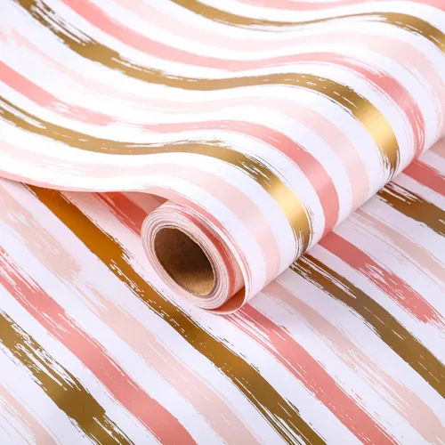 Vista 7 de Miss DuiDui Rollo de papel de regalo de puntos, 17 x 315 pulgadas, papel de regalo con diseño de puntos de aluminio coloridos para fiestas