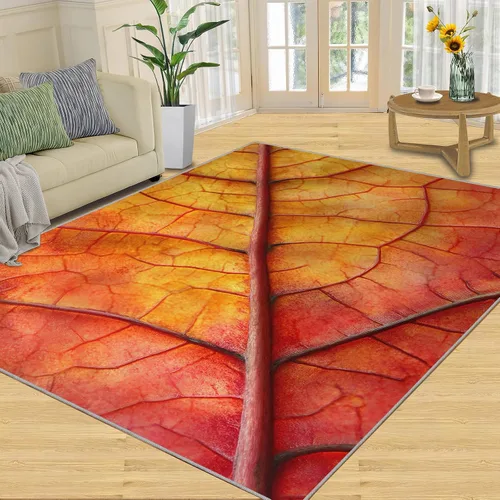 Vista 21 de Monstera Print Rugs for Bedroom, Luxury Monstera Area Rug, Tropical Plants Rugs for Living Room, Indoor Non-Slip Rug, Machine Washable Carpet for