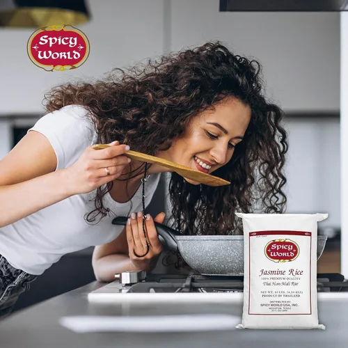 Vista 5 de Puro arroz Jasmine de Tailandia Spicy World, bolsa de 10 libras