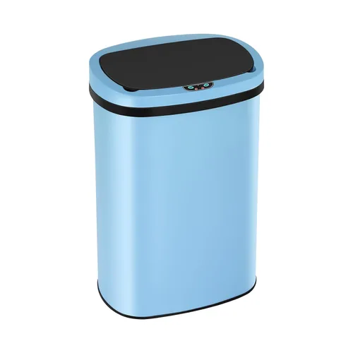 Vista 12 de Basurero automático de cocina de 13 galones con tapa, diseño sin contacto y silencioso con control de olores, para cocina dormitorio oficina