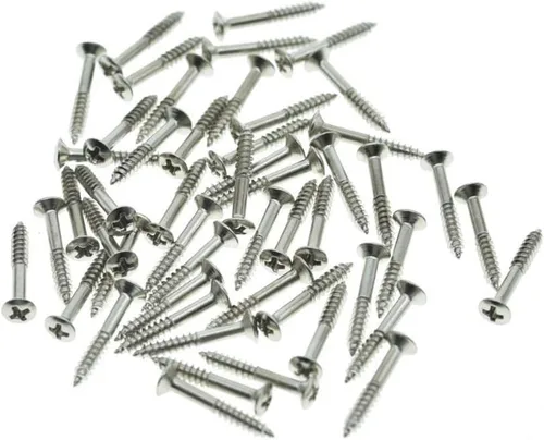 Vista 2 de Paquete de 50 tornillos de montaje para anillo de pastilla Humbucker para Les Paul SG negro