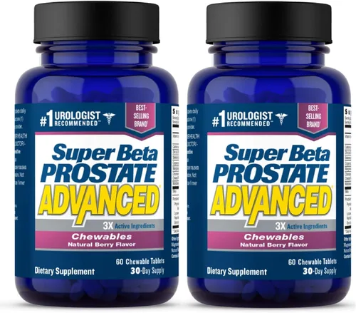 Vista 9 de SUPER BETA PROSTATE Advanced Chewables - Suplemento de apoyo de próstata para la salud masculina (60 masticables, 1 botella)