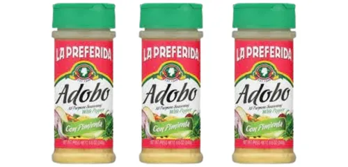 Vista 6 de La Preferida Adobo con pimienta, condimento multiusos 8.6 onzas (paquete de 1)