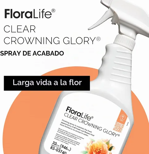 Vista 2 de Crowning Glory - Spray para flores. 32 fl. Oz., Transparente