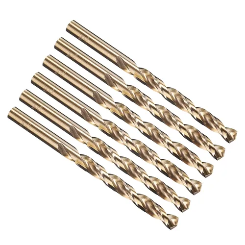 Vista 201 de PATIKIL Broca Jobber de 0.039 in, vástago recto M35 cobalto 5% acero de alta velocidad 135° acabado dorado para metal duro de acero inoxidable - 2