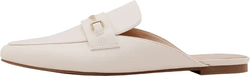 Vista 2 de DREAM PAIRS Mocasines planos con hebilla y punta puntiaguda sin espalda sin cordones para mujer