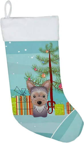 Vista 12 de Caroline's Treasures BB1590CS Árbol de Navidad y Alaskan Malamute Calcetines de Navidad para colgar en la chimenea, decoración de fiesta de Navidad